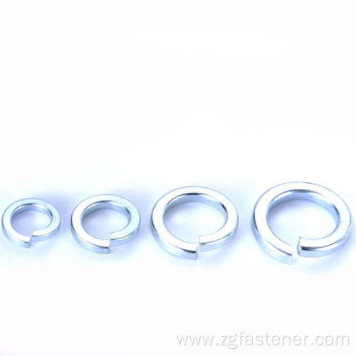 Blue zinc GB93 Single Coil Spring Lock Washers